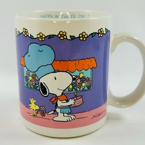 Vintage Peanuts Snoopy Mother’s Day Mug Willitts Designs Japan 1965 1958